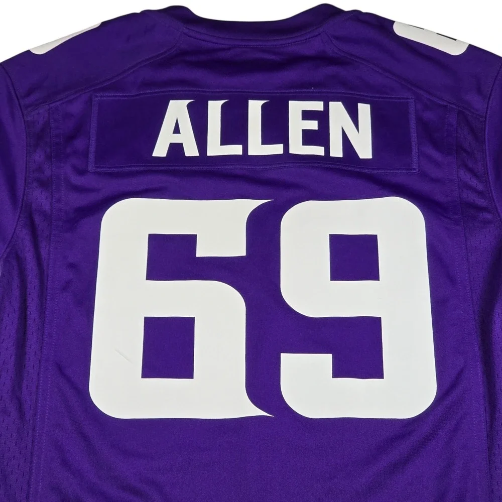 Nike On Field Minnesota Vikings Jared Allen #69 NFL Player Jersey- Men's Sz Med